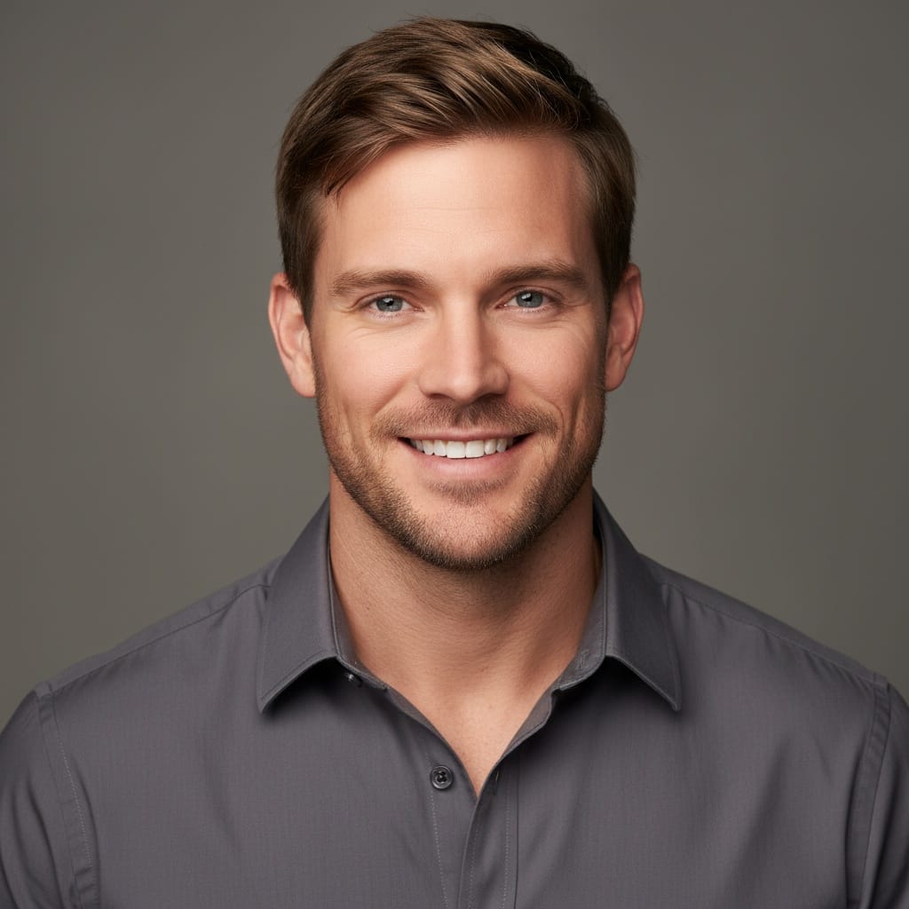 athletic white man classic theatrical headshot 38966966