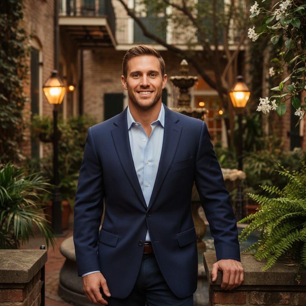 athletic white man gas lamp courtyard 24231231