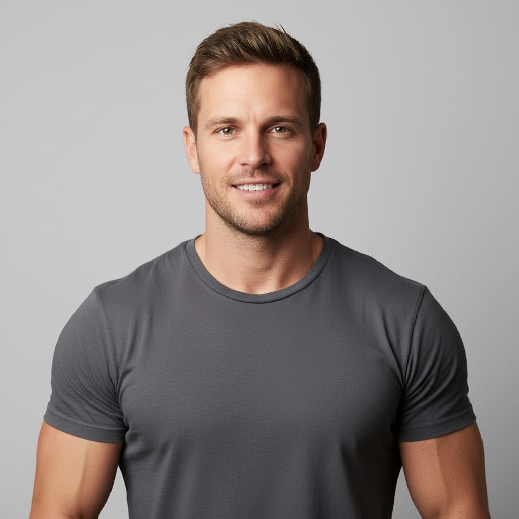 athletic white man gray seamless versatile 13669502