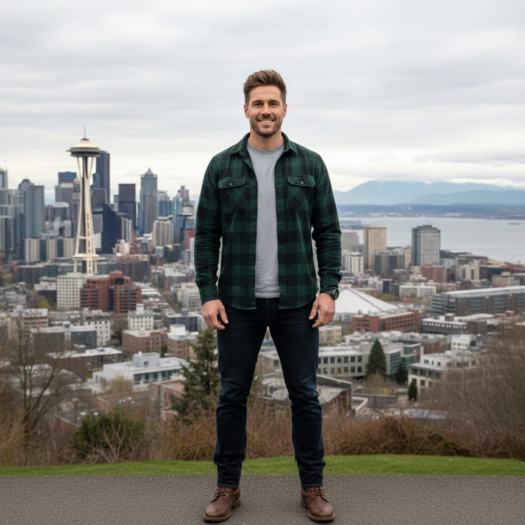 athletic white man kerry park overlook 13014885