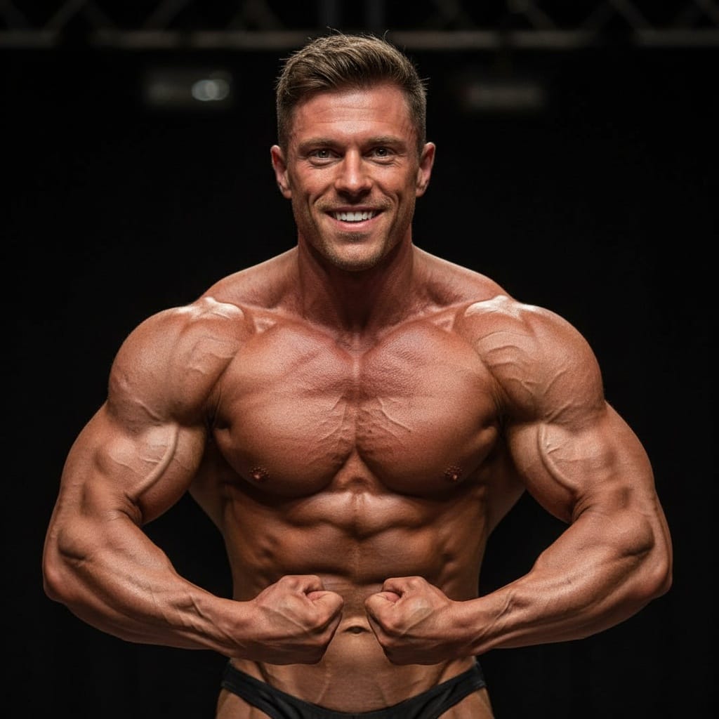 athletic white man most muscular crab pose 55509636