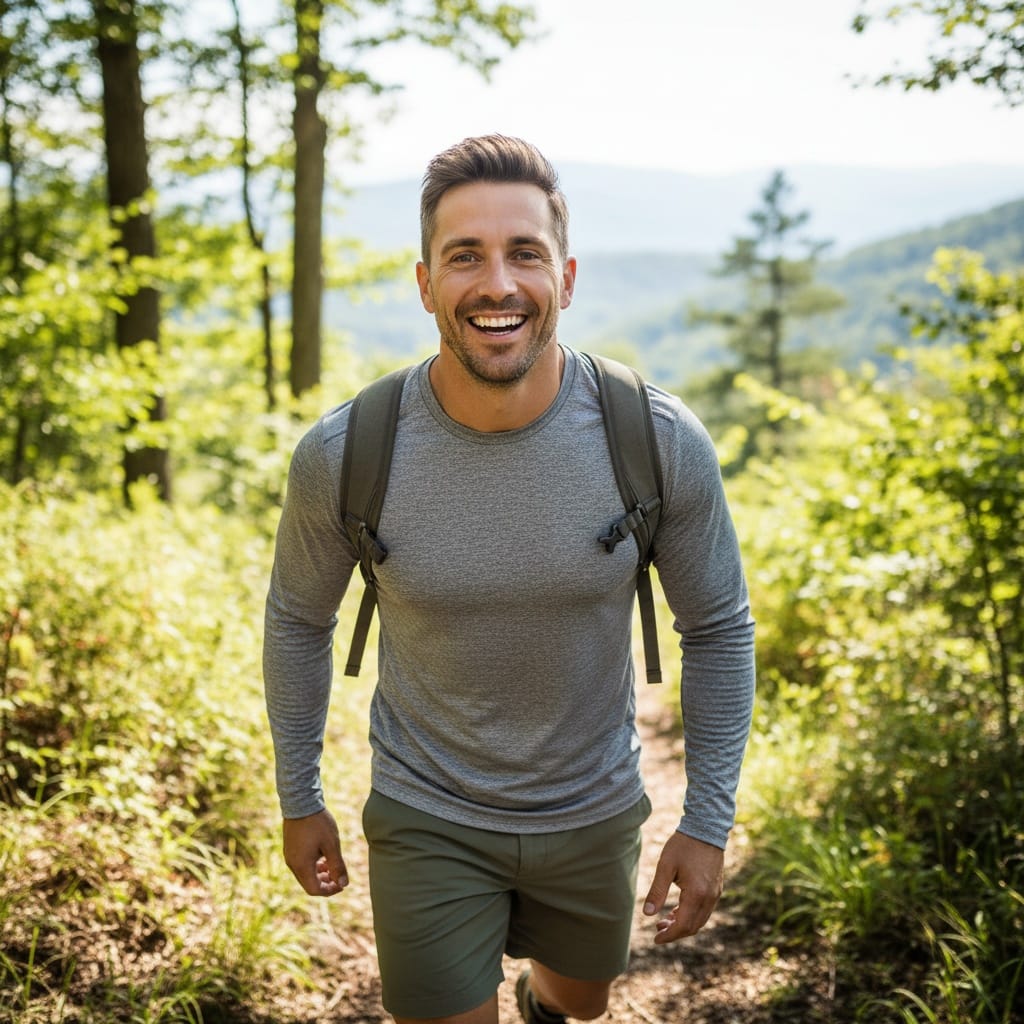 athletic white man outdoor activity authentic 51512324