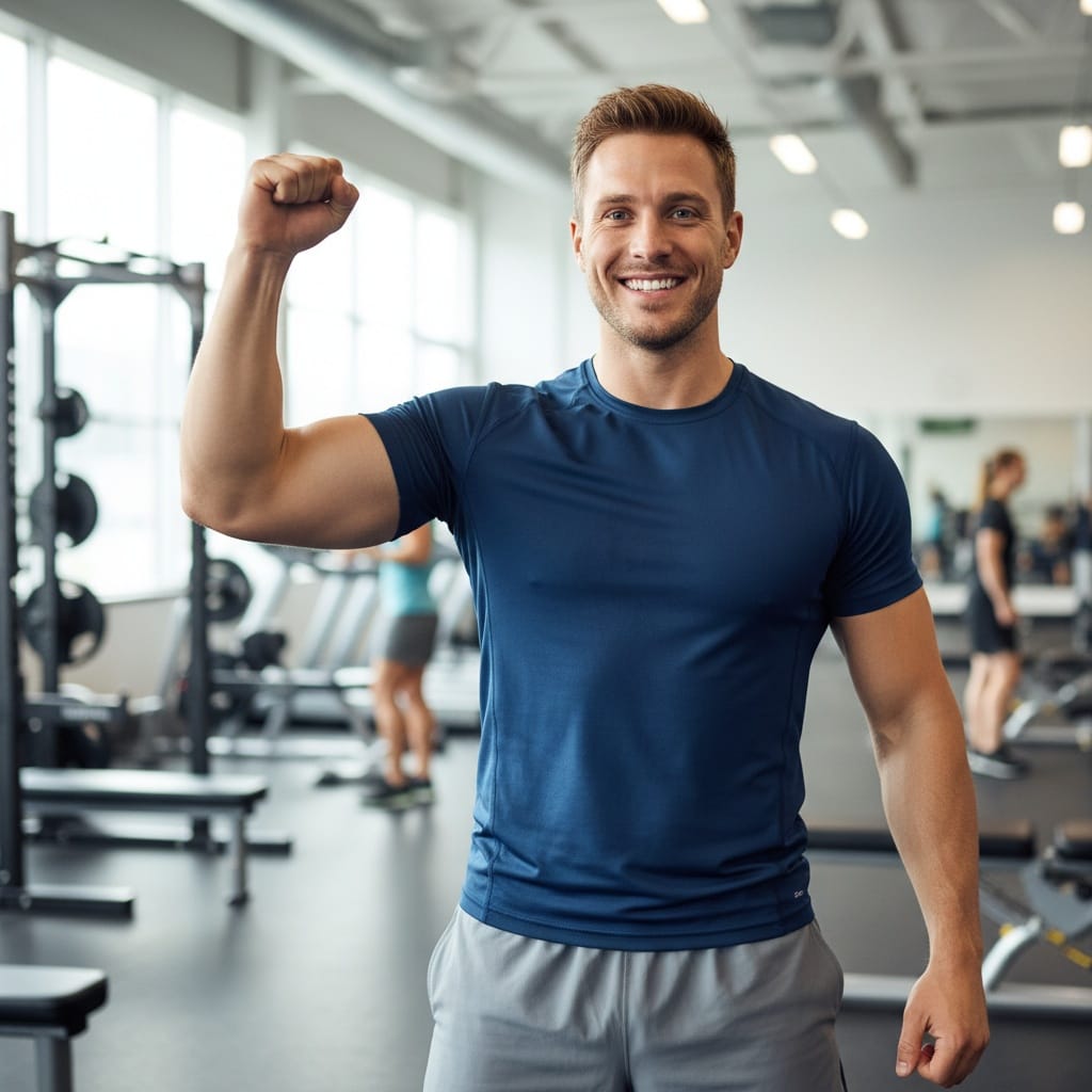 athletic white man success celebration fist pump 29151147