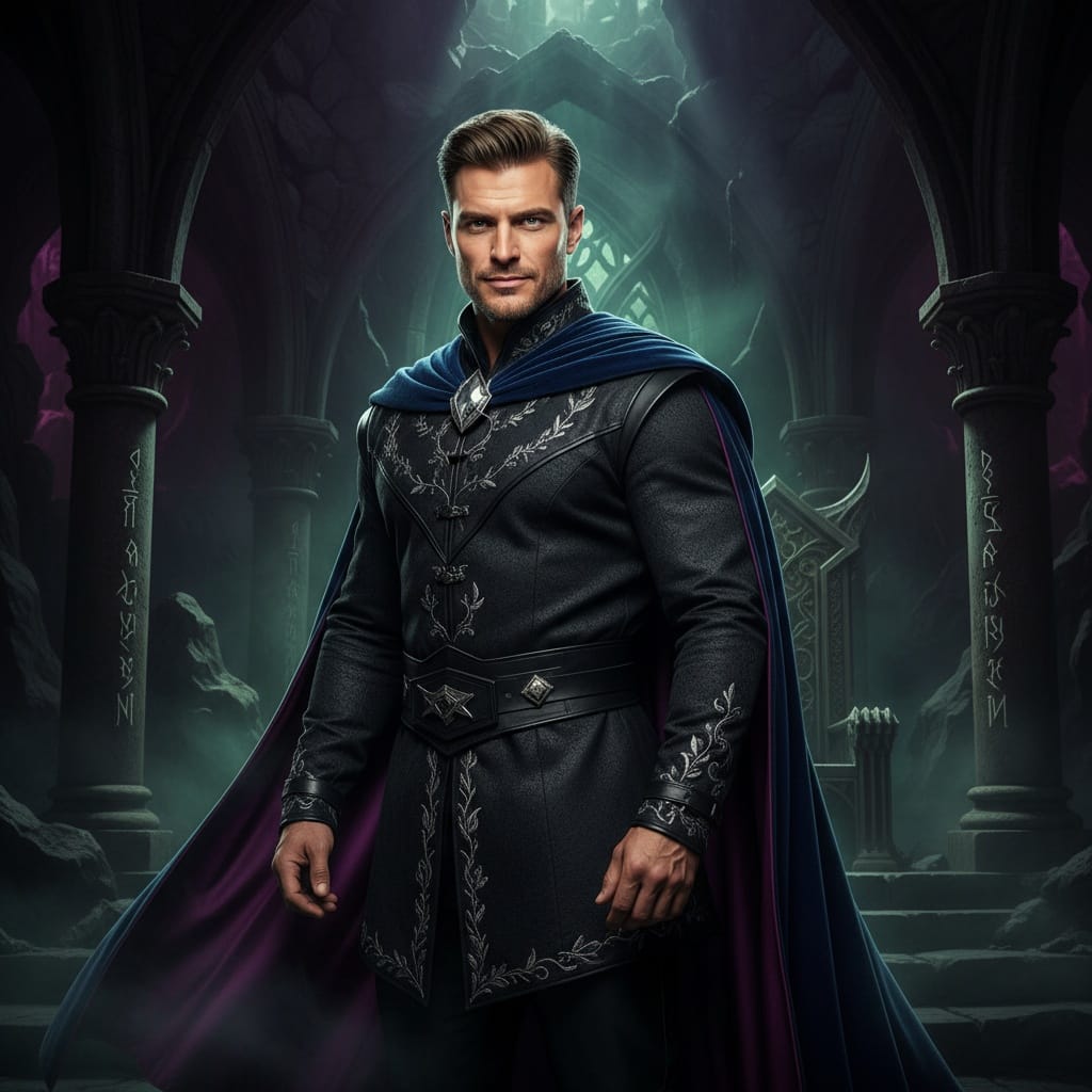 athletic white man villain dramatic portrait 10846355