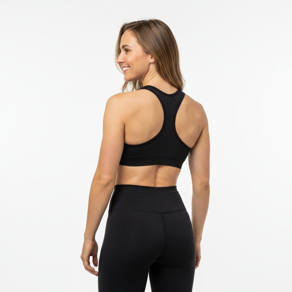 athletic white woman before back muscle baseline 28245844