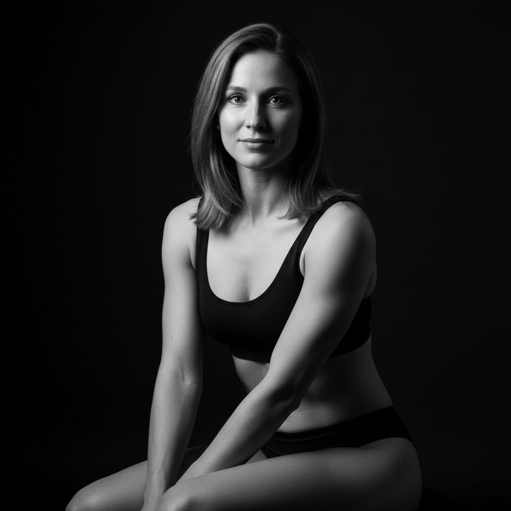 athletic white woman classical chiaroscuro portrait 44713439