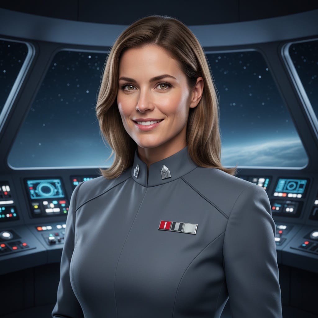 athletic white woman imperial officer uniform 65903815