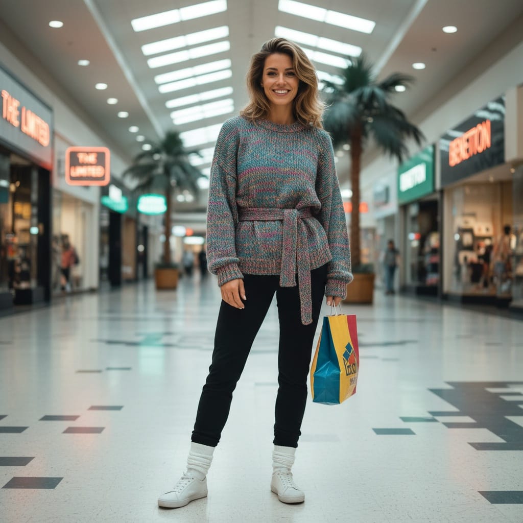 athletic white woman mall shopping lifestyle 45658694