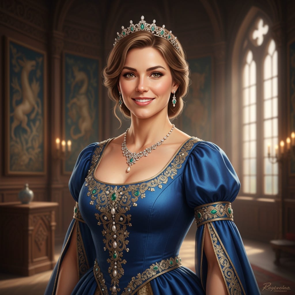 athletic white woman noble aristocrat pose 17095413