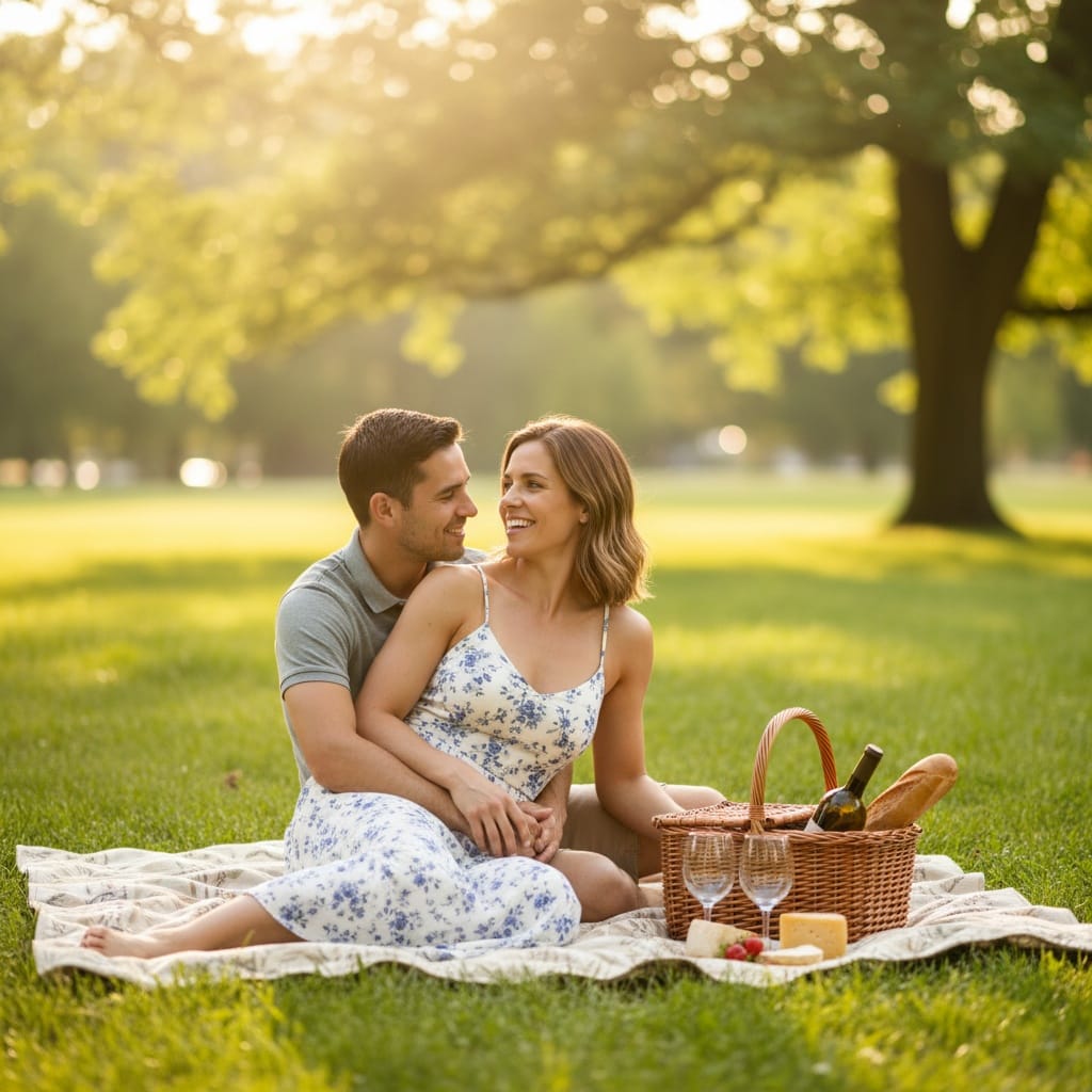 athletic white woman park picnic blanket 64267365