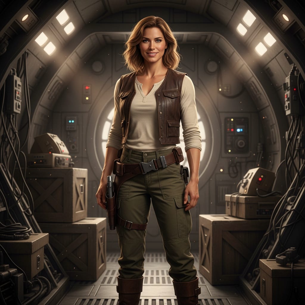 athletic white woman scoundrel smuggler casual 12683069