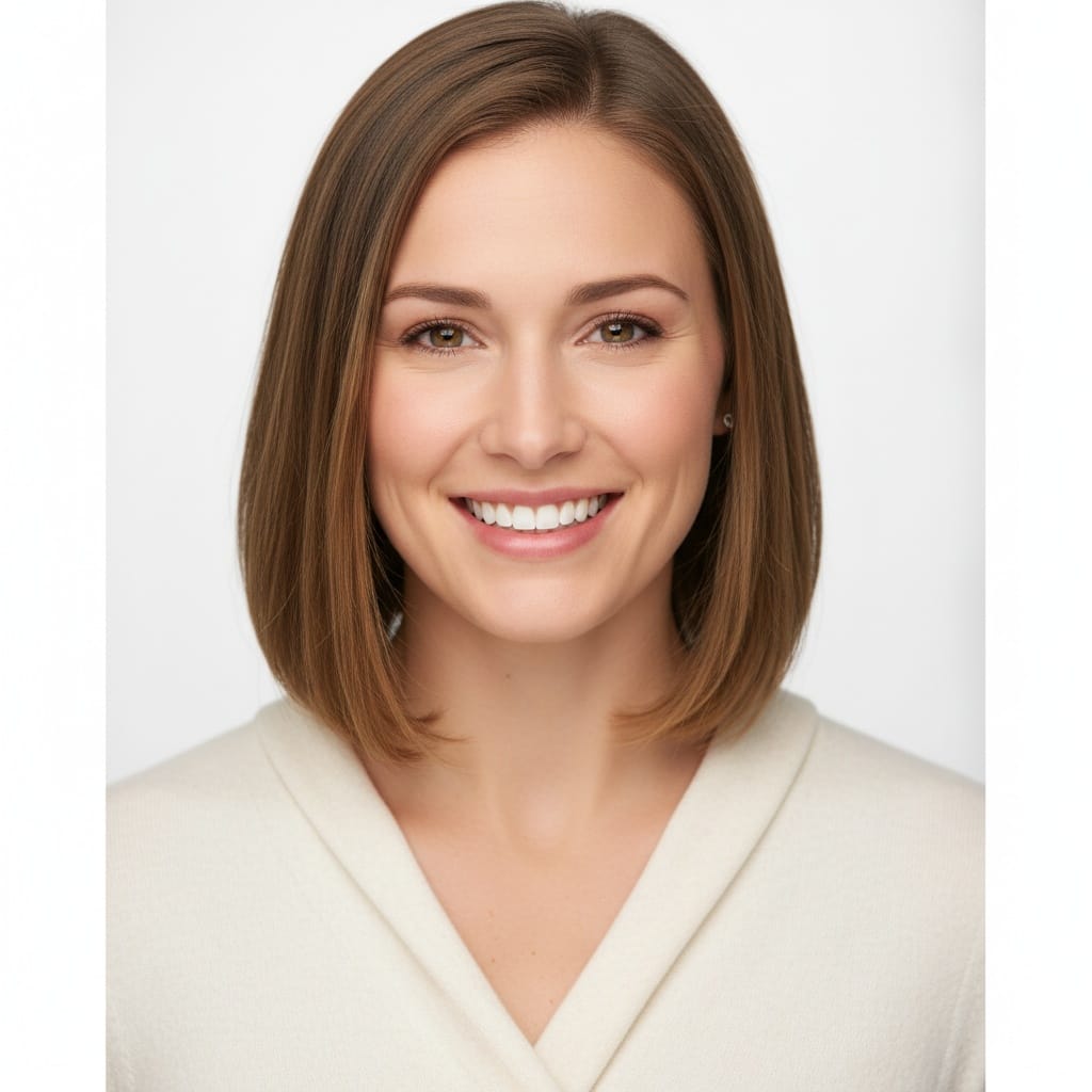 athletic white woman smiling commercial friendly 90960922