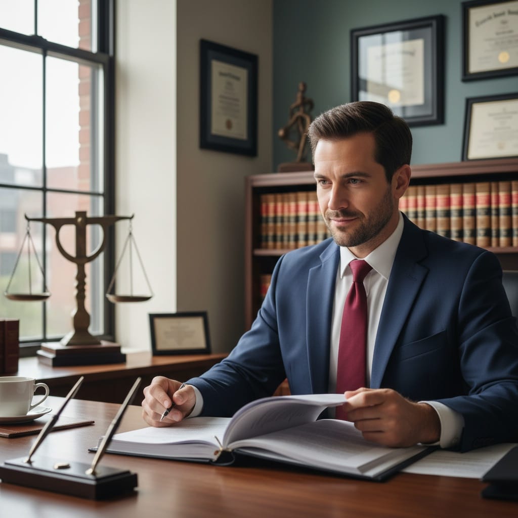 attorney at desk working 11511890