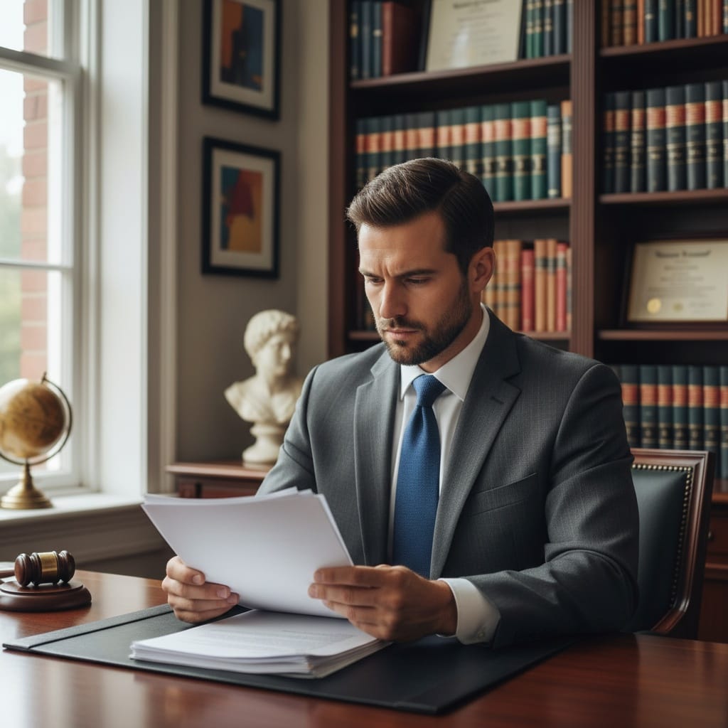 attorney at desk working 65263248