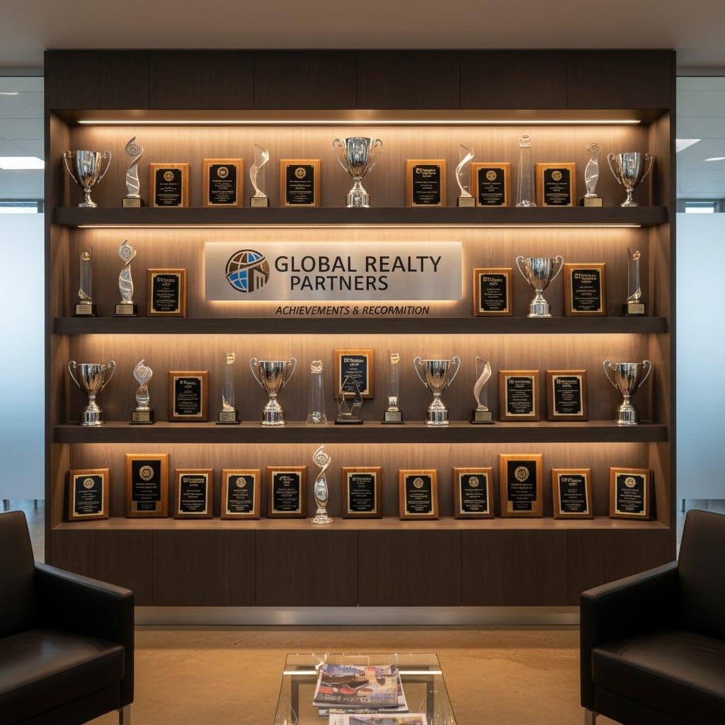 awards display wall 65411871