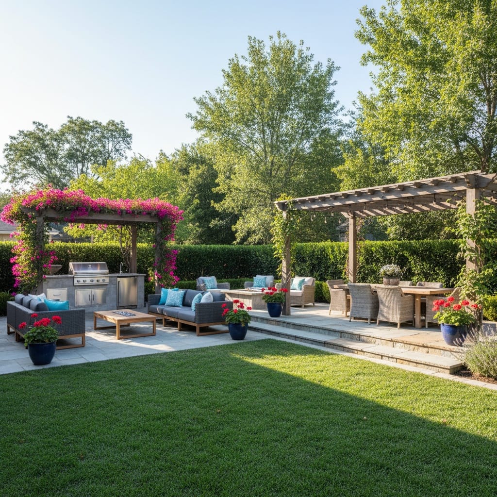 backyard outdoor space 91694265