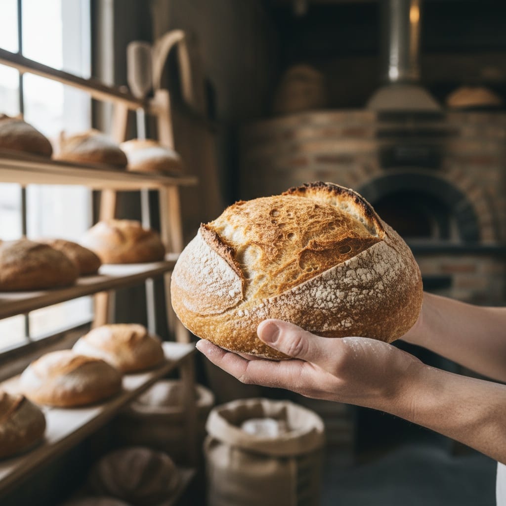 baker hands holding 66885549