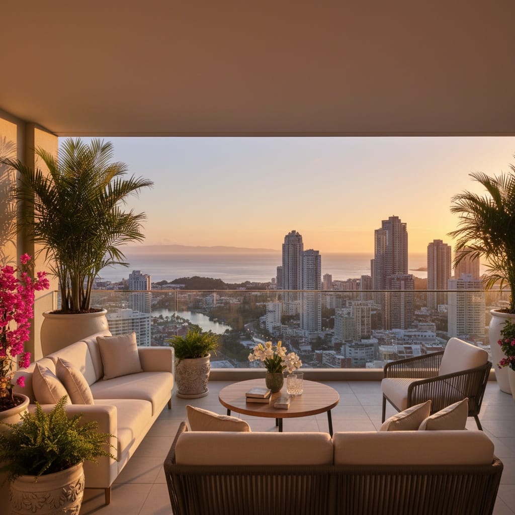balcony terrace view 58144171