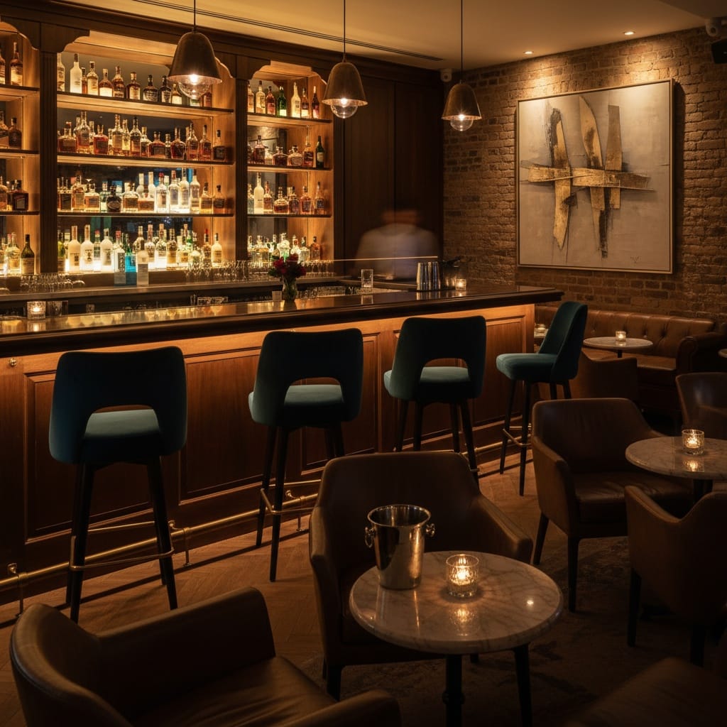bar area evening 83158729