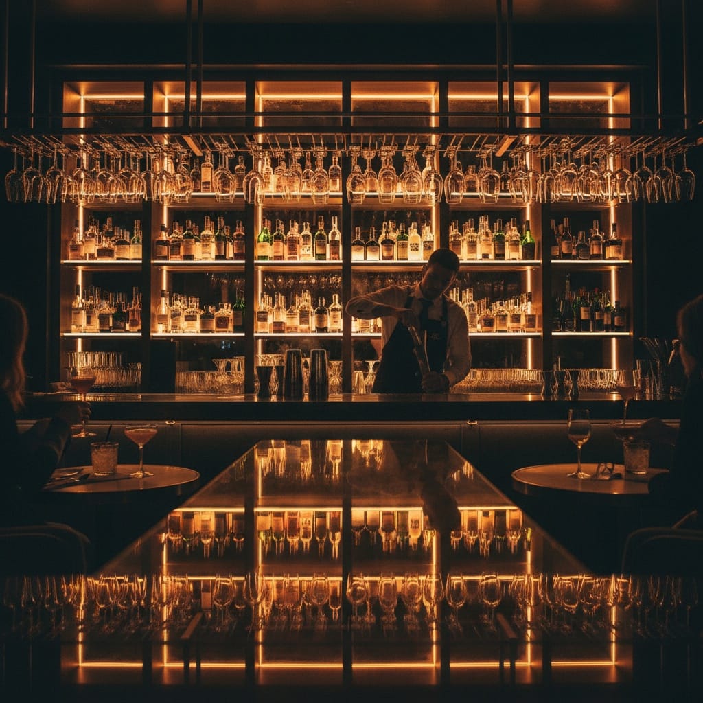 bar area moody lighting 85277864