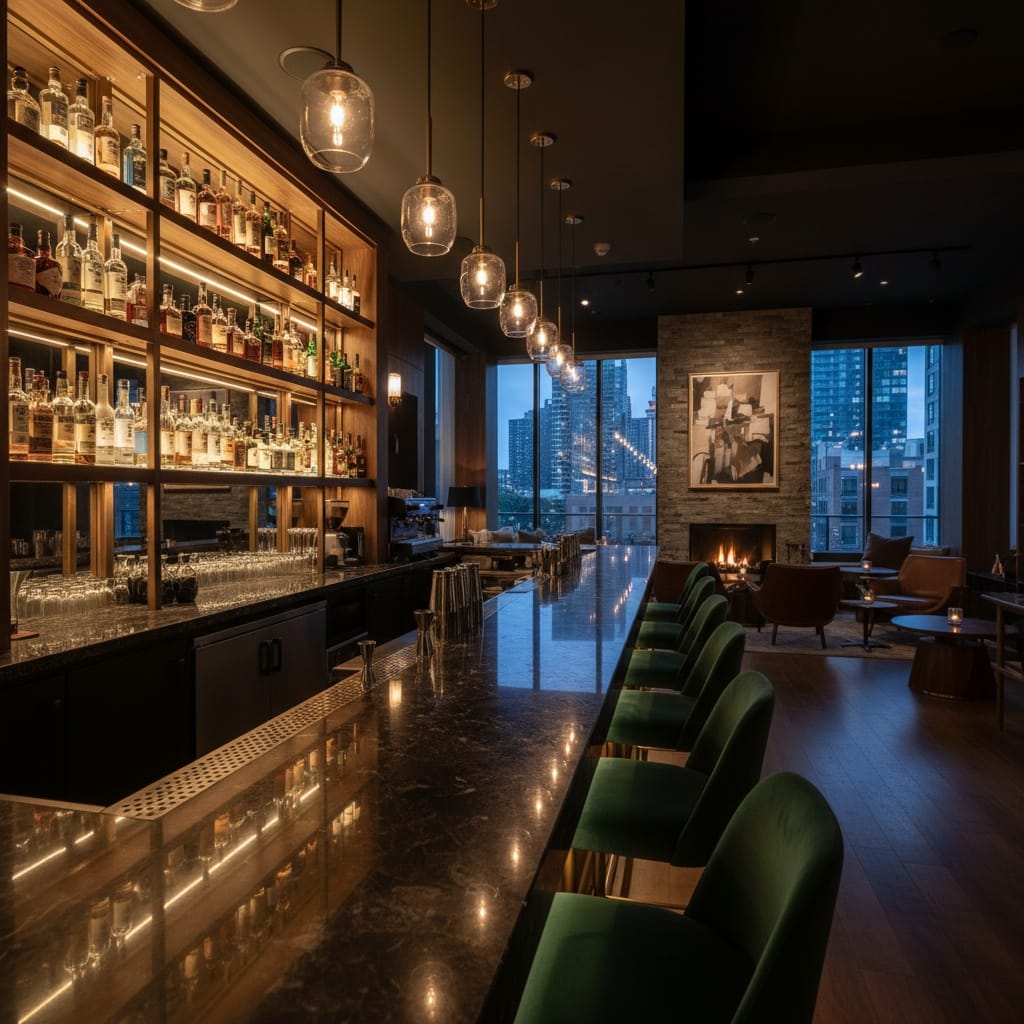 bar counter wide angle 39809233
