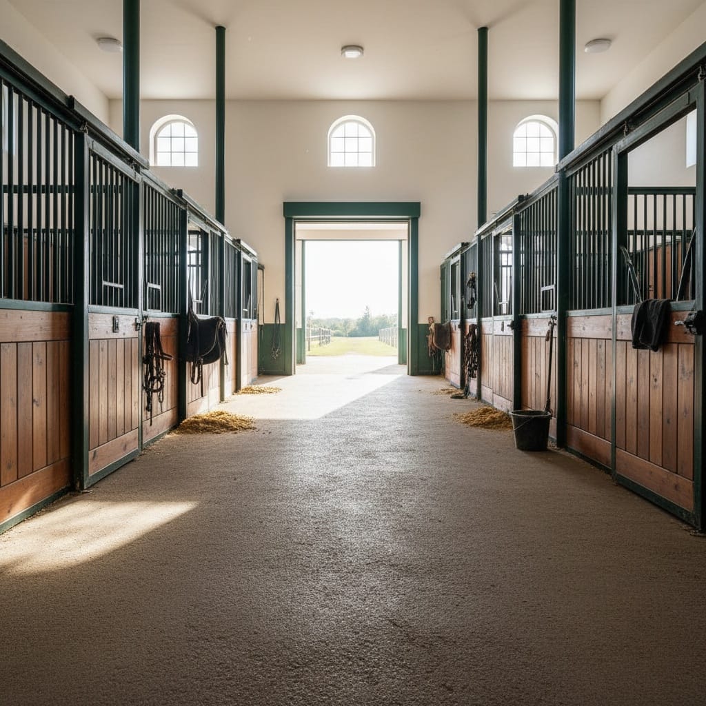 barn aisle perspective 42734188