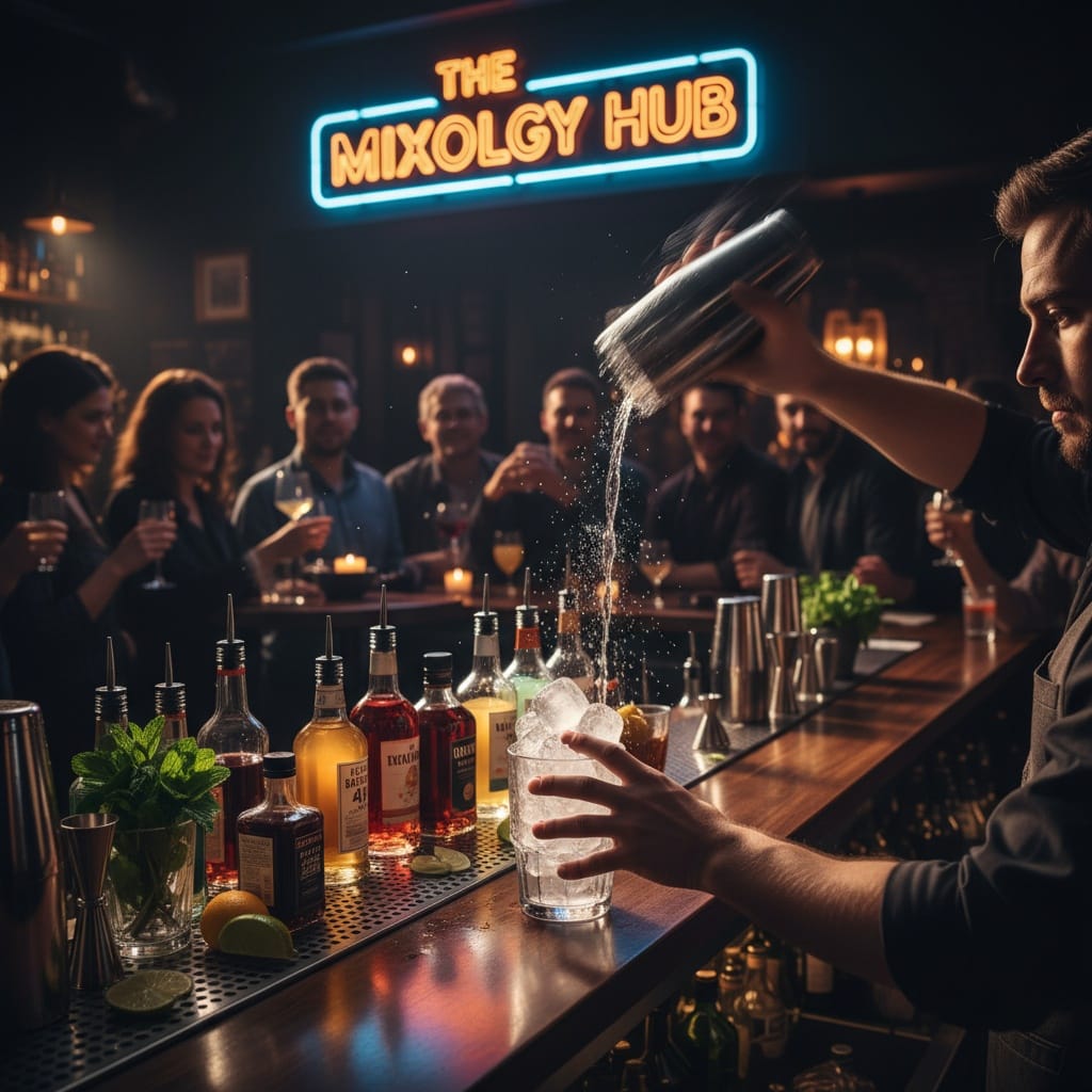 bartender action shot 94807453