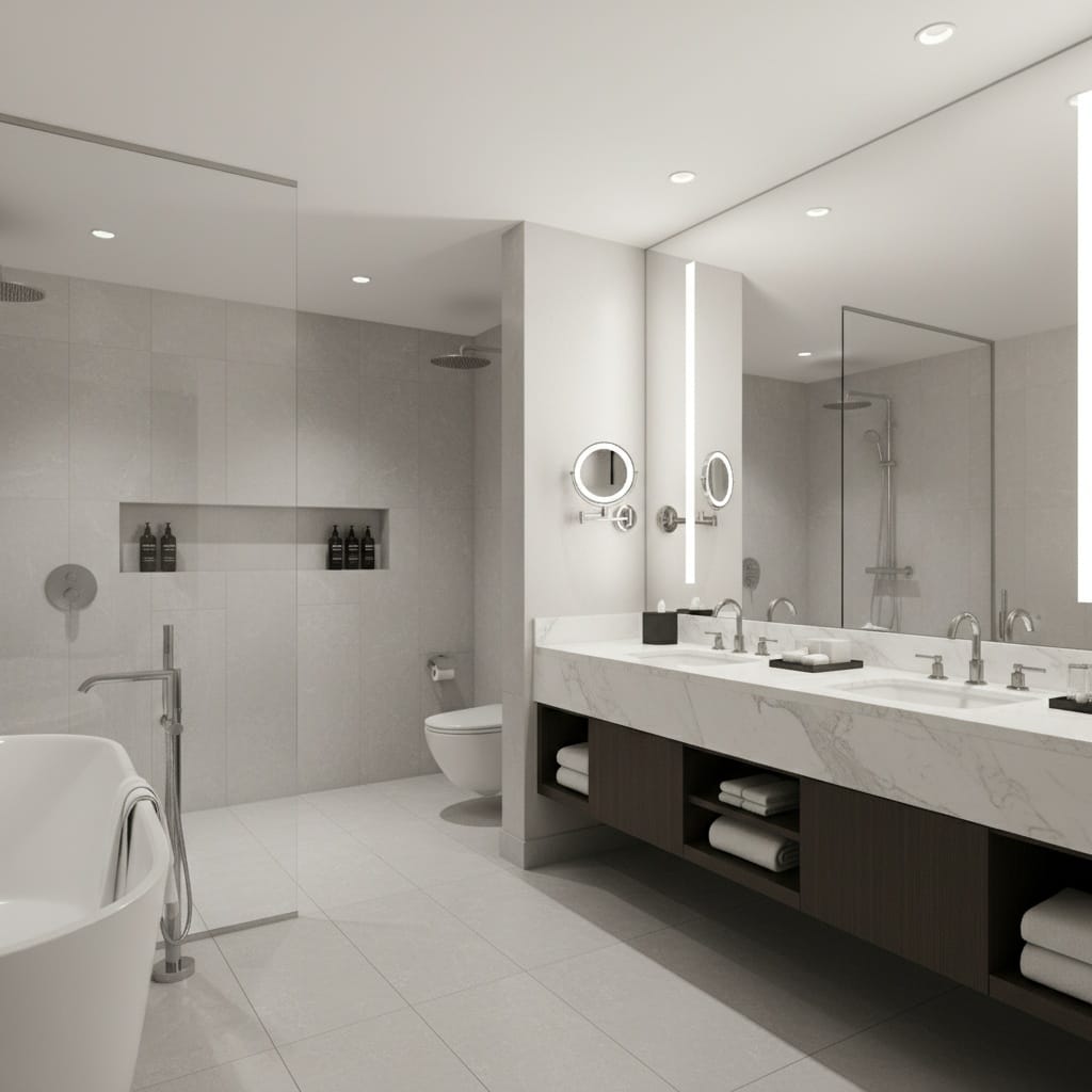 bathroom bright clean 52314704