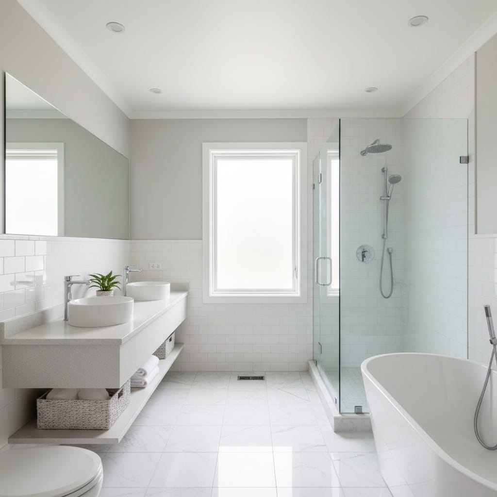 bathroom clean bright 22317272