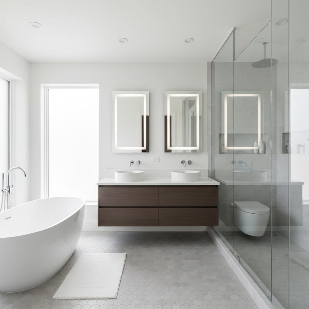 bathroom clean bright 87343819