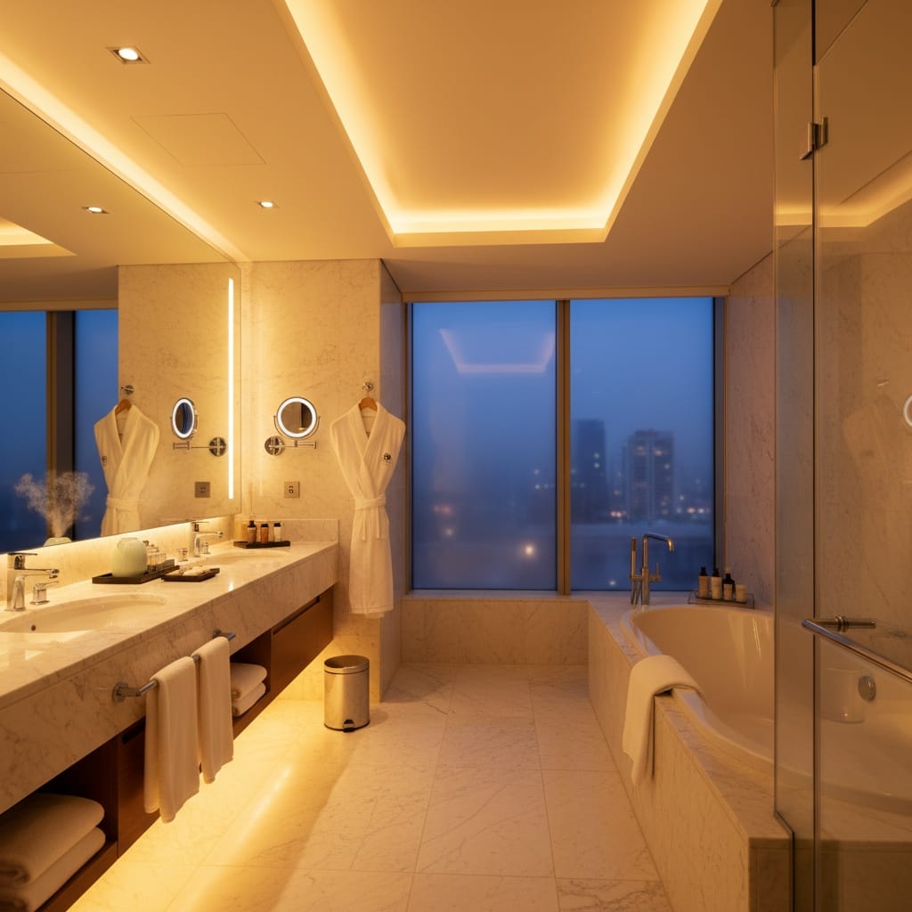 bathroom evening ambiance 68086919
