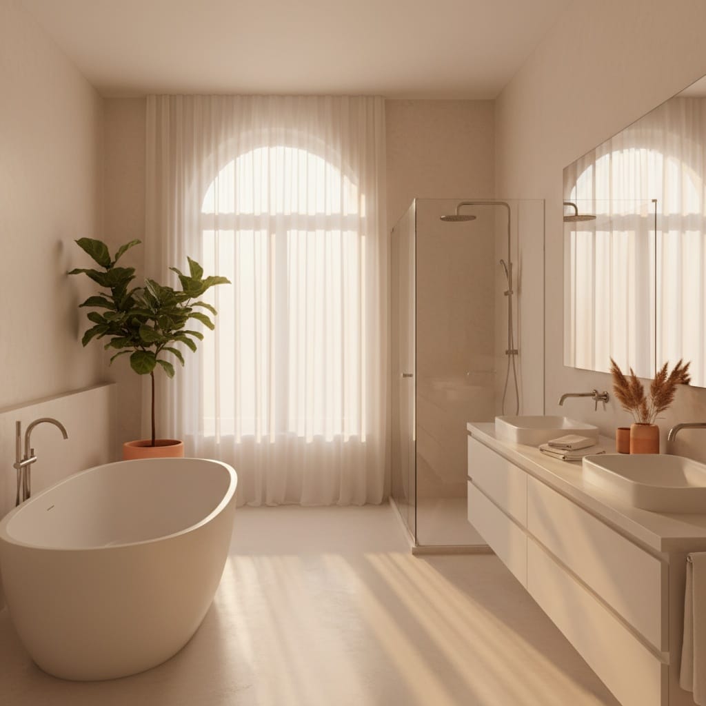 bathroom golden hour 71444896