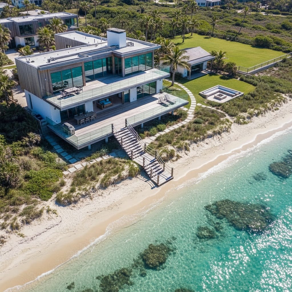 beachfront exterior aerial 40643475