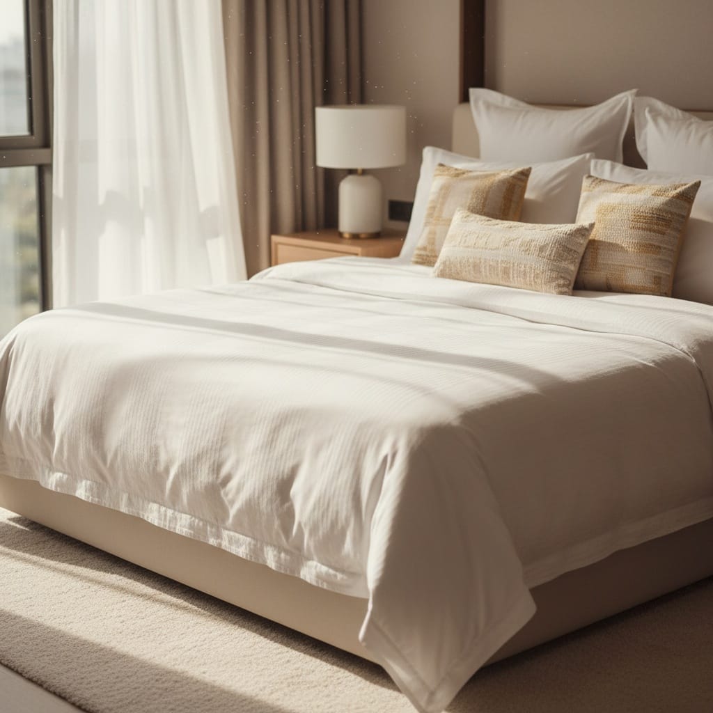 bed hero shot morning 63961472