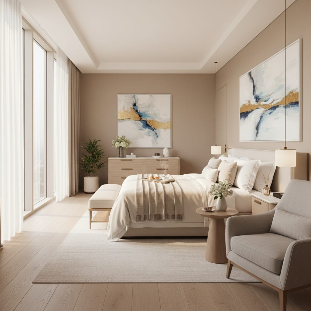 bedroom bright inviting 41711149