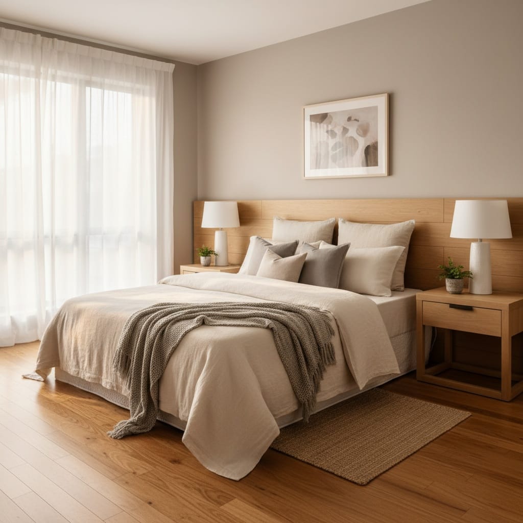 bedroom cozy natural light 89168224