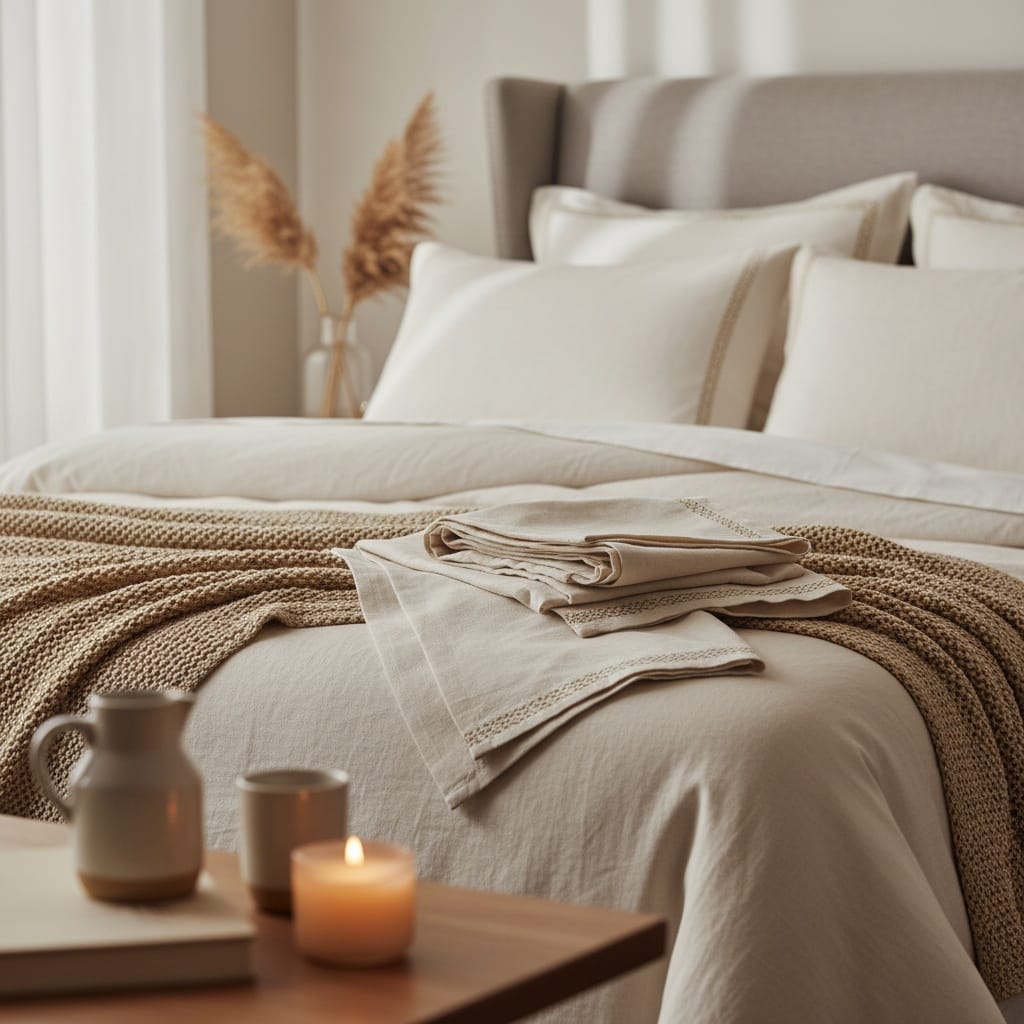 bedroom detail shot closeup 54956552
