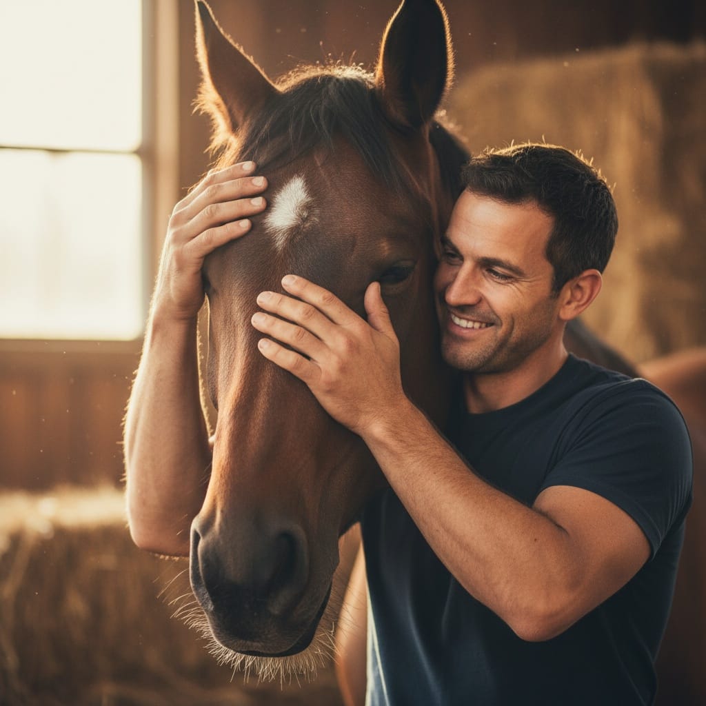 bonding moment close up 51593471
