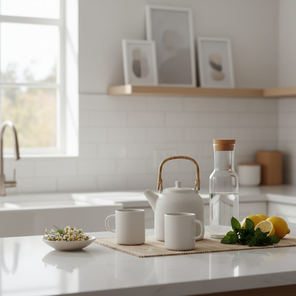 bright modern kitchen counter 94068115