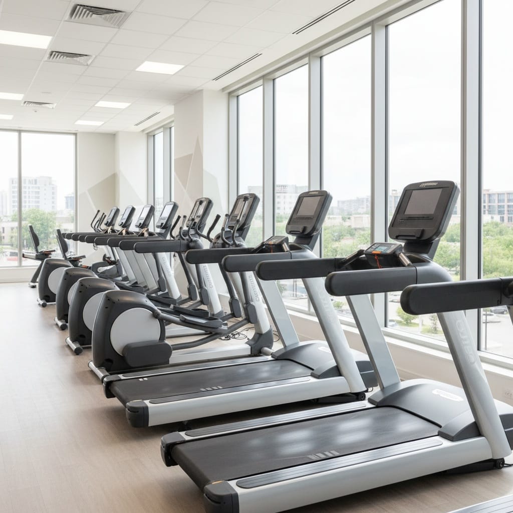 cardio equipment row 48190319