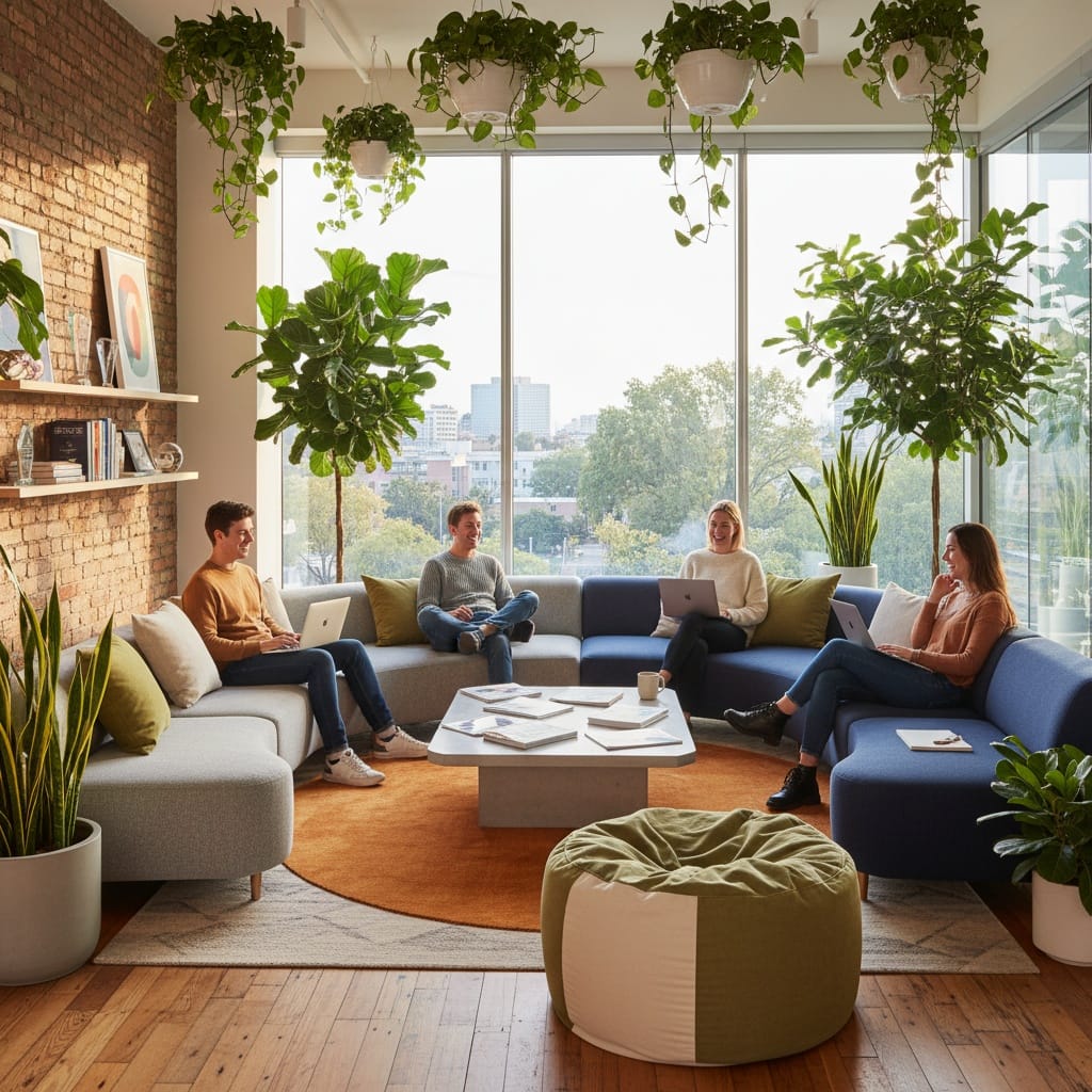 casual lounge breakout area 24962992