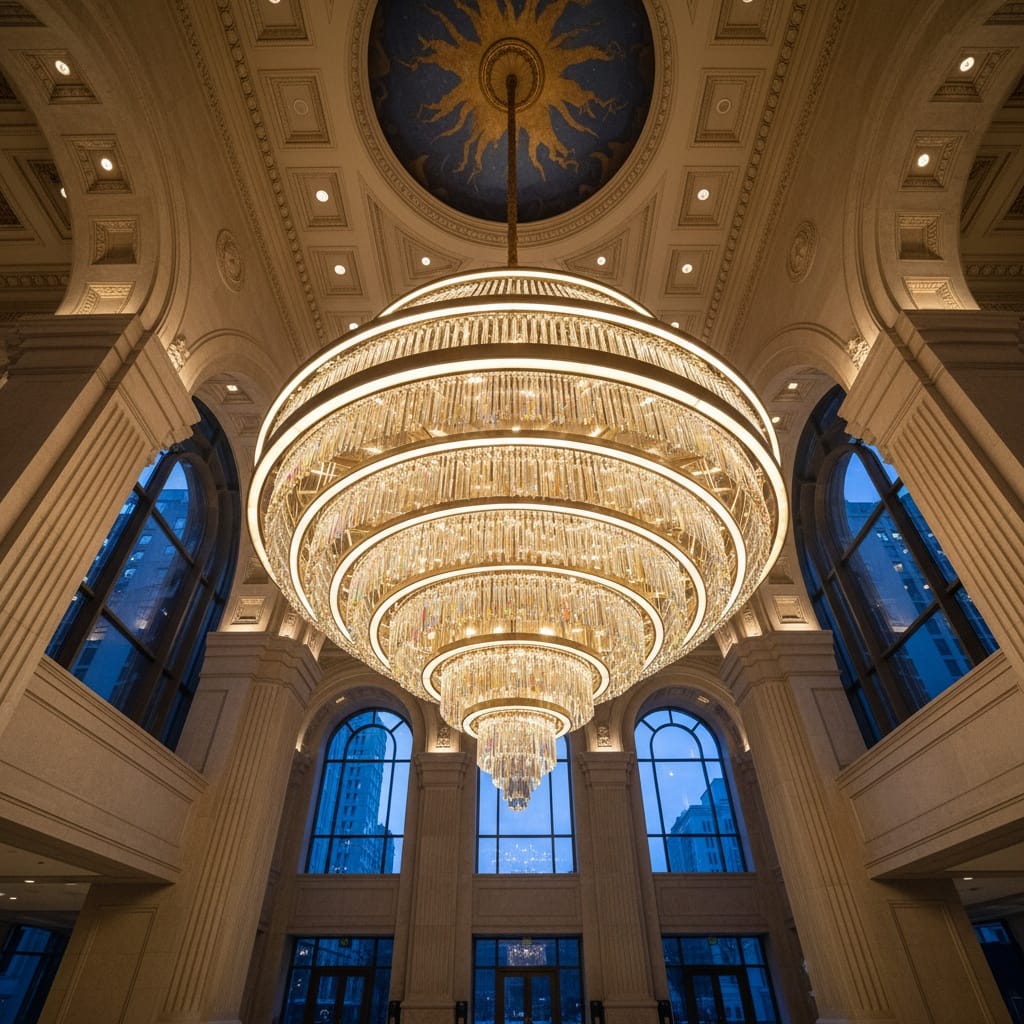 chandelier upward perspective 34998409