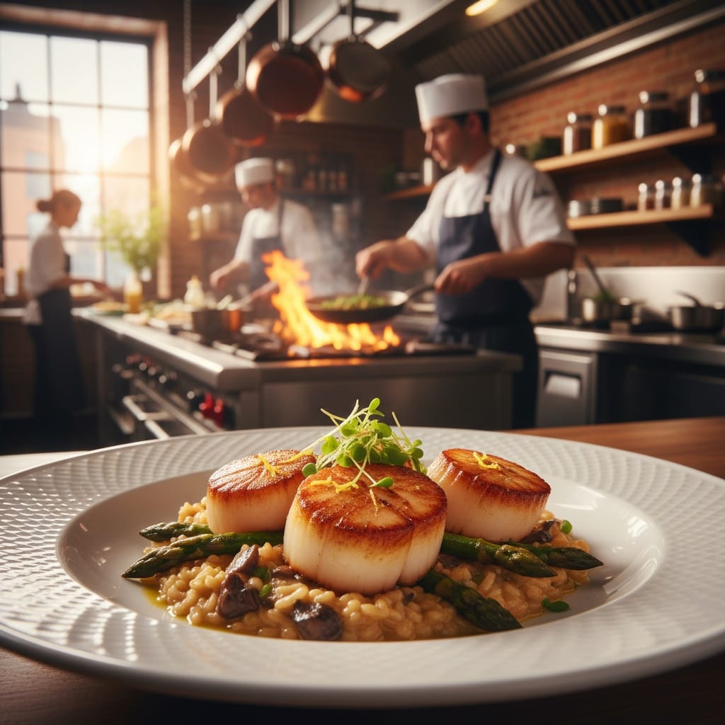 chef action kitchen view 57578766