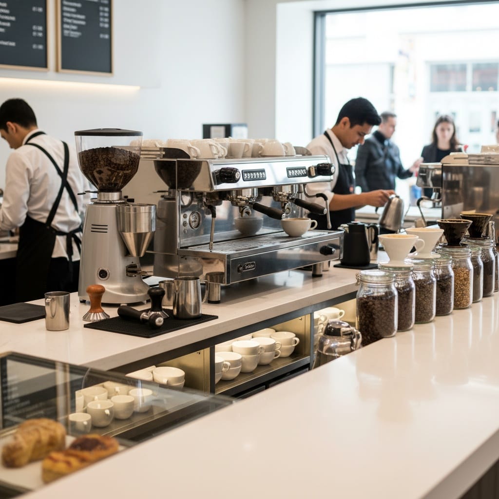 coffee bar counter view 28008343