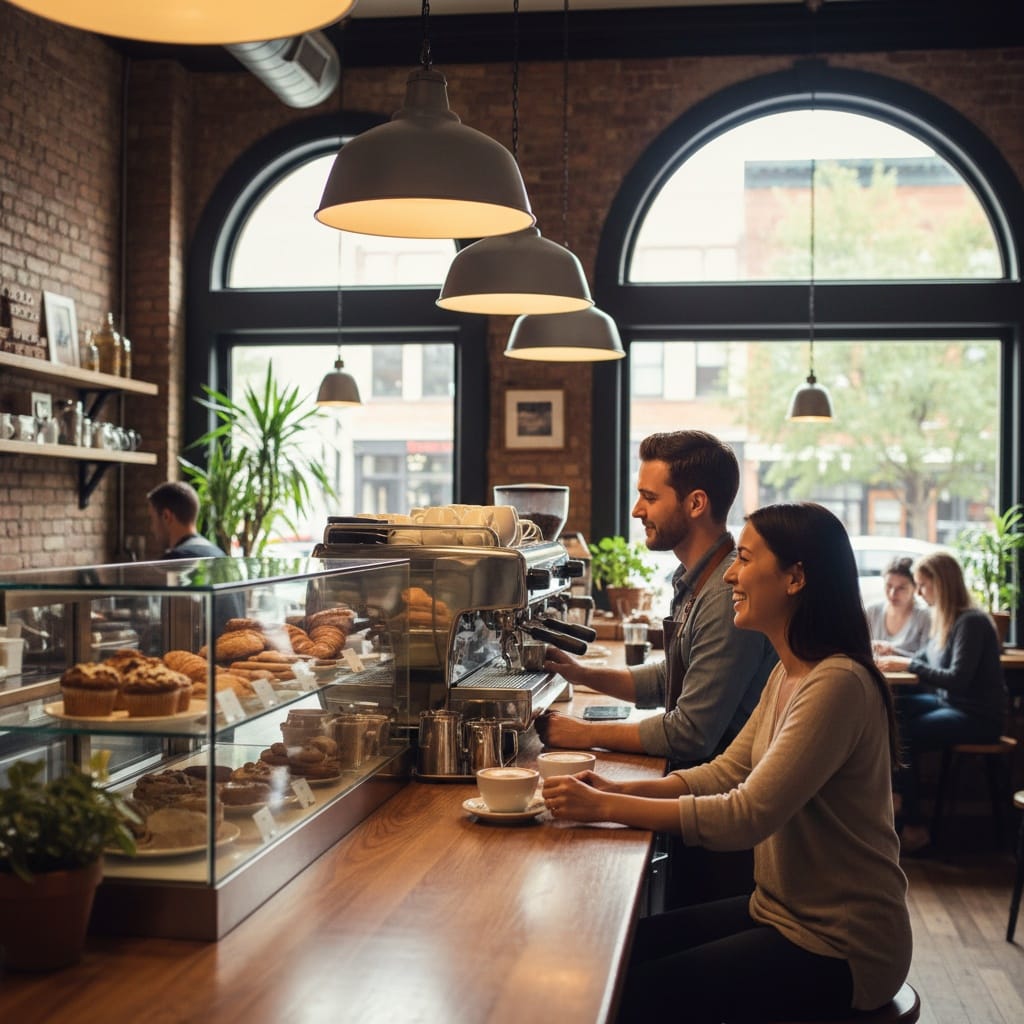 coffee shop interior counter 14616831