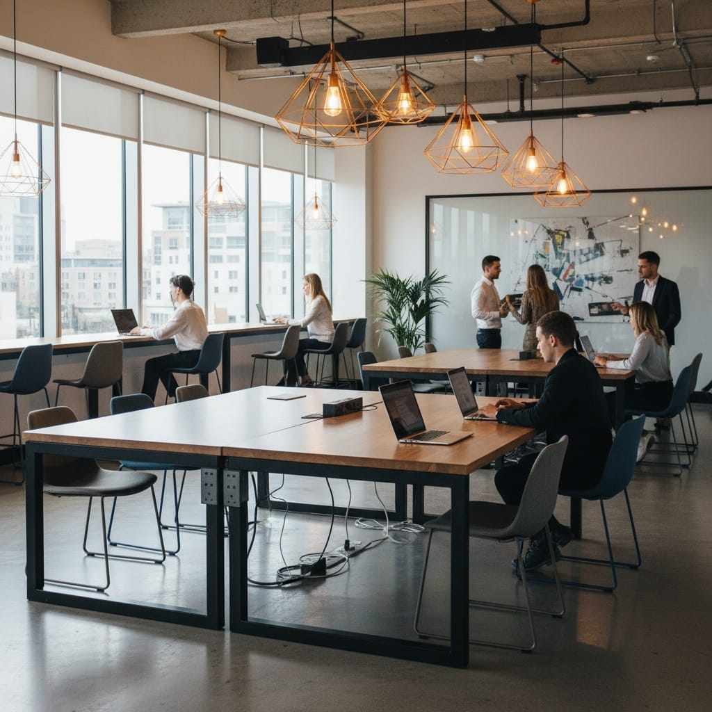 collaborative workspace tables 40710666