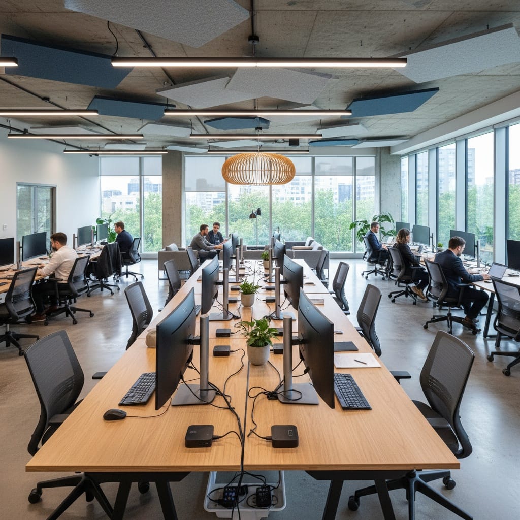 coworking hot desk area 37677200