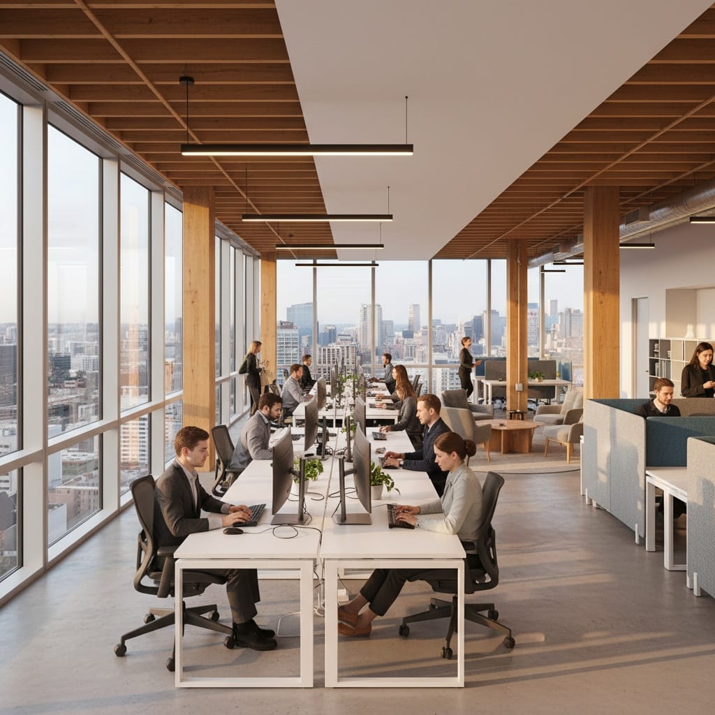 coworking hot desk area 66536144