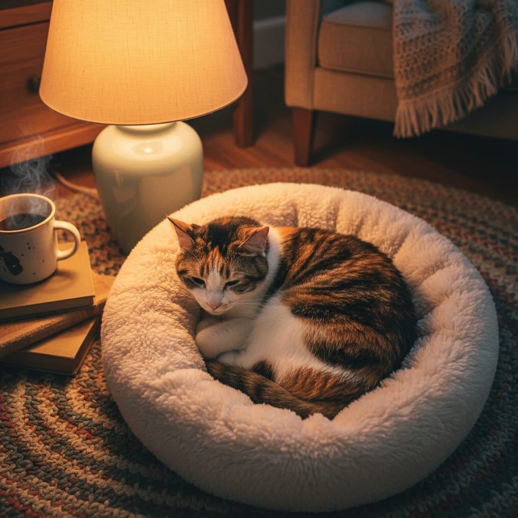 cozy bed resting 51856675