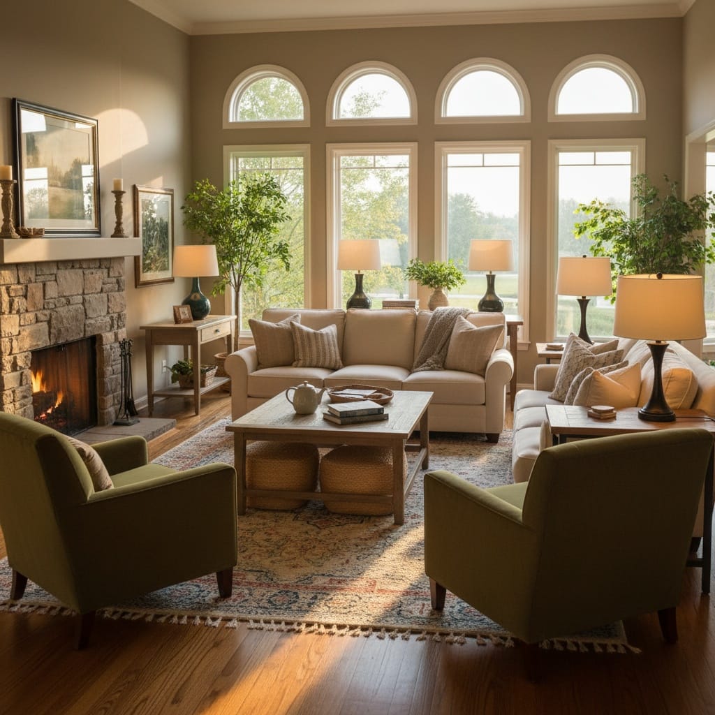 cozy evening ambient lighting 68622433